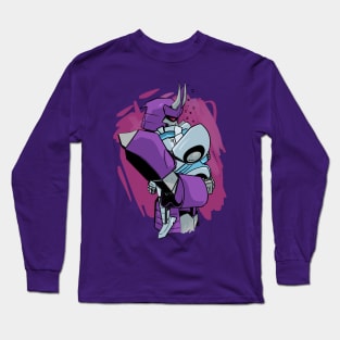 sleepy bot Long Sleeve T-Shirt